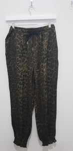 Leopard Print Jogger Pants