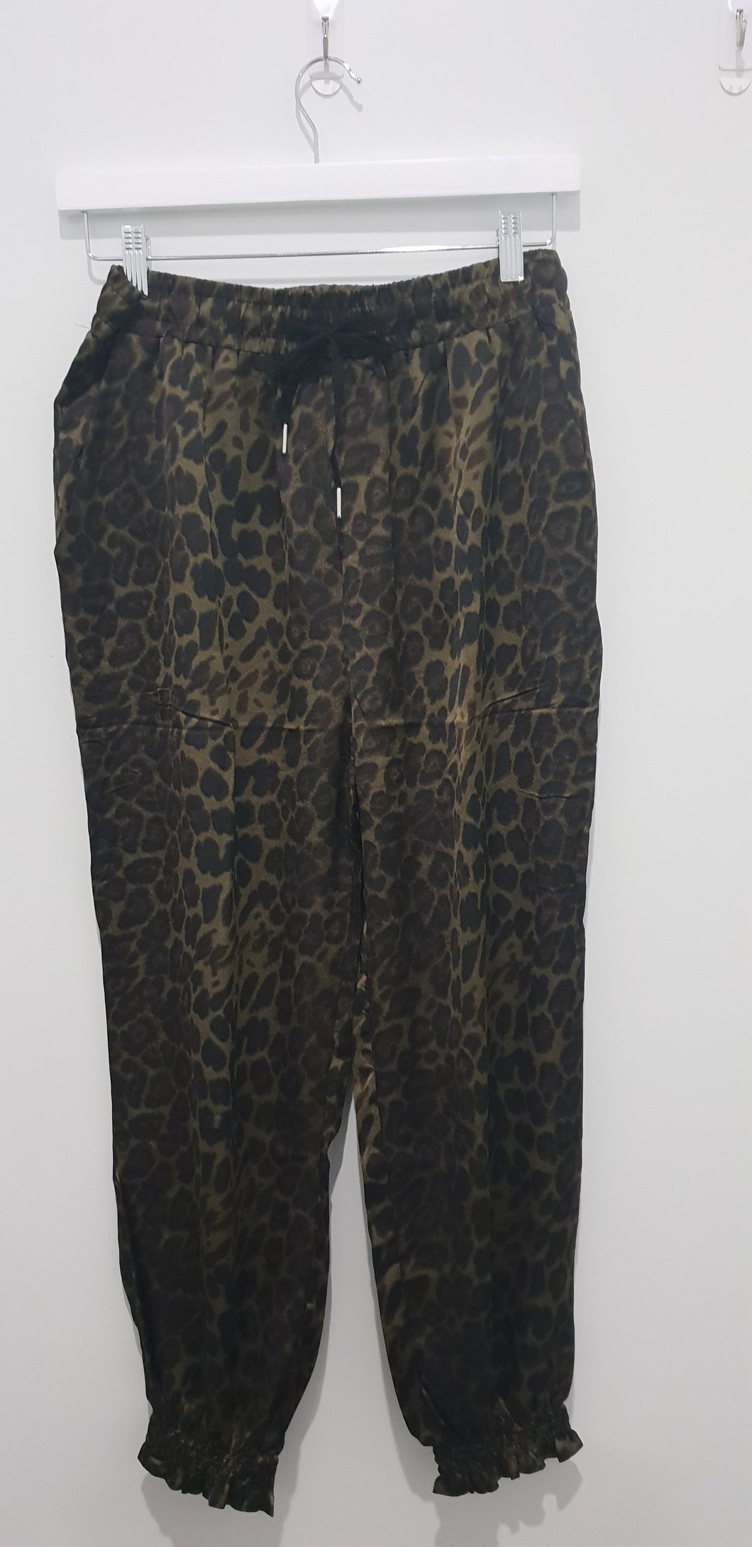 Leopard Print Jogger Pants