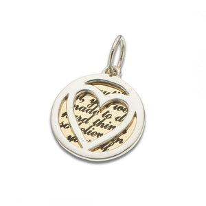 Beautiful Girl Heart Slider Charm