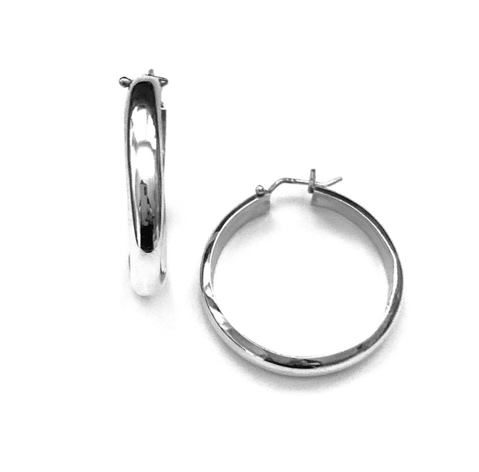 Silver Hoop Earrings